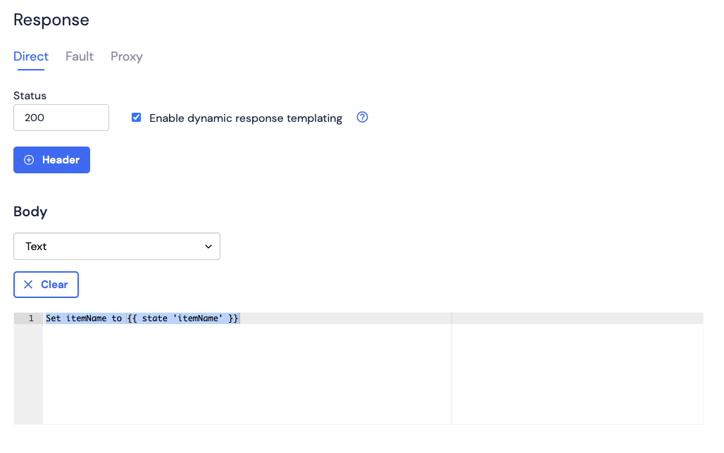 Set dynamic state example