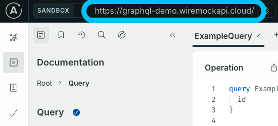 Apollo sandbox endpoint input