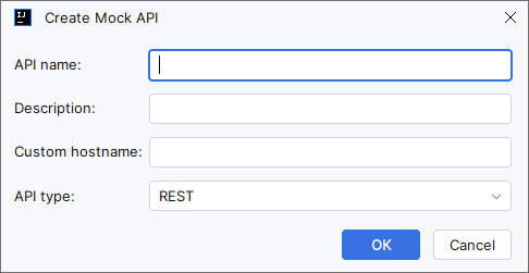 WireMock Cloud create mock API dialog