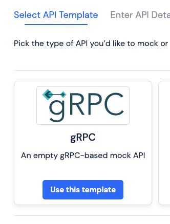 gRPC API template