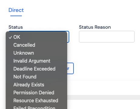 Selecting a stub's associated gRPC service and method